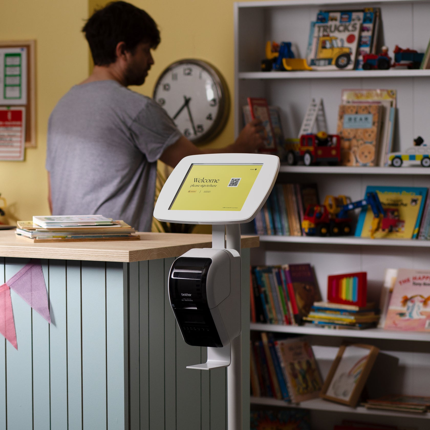 Tablet & iPad Floor Stand & Printer Mount | Bouncepad Original