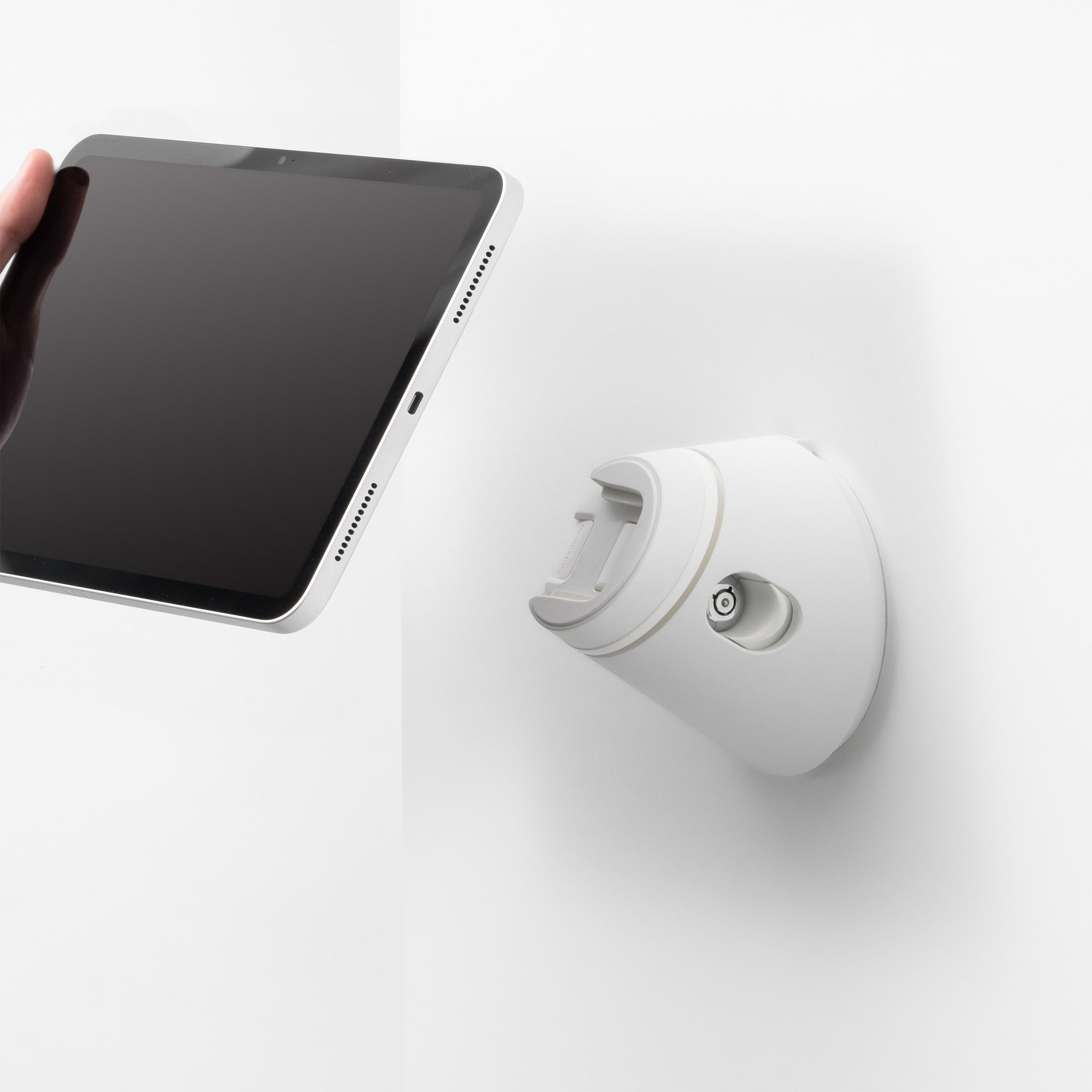 Tablet & iPad Wall Mount & Dock | Bouncepad Click in White