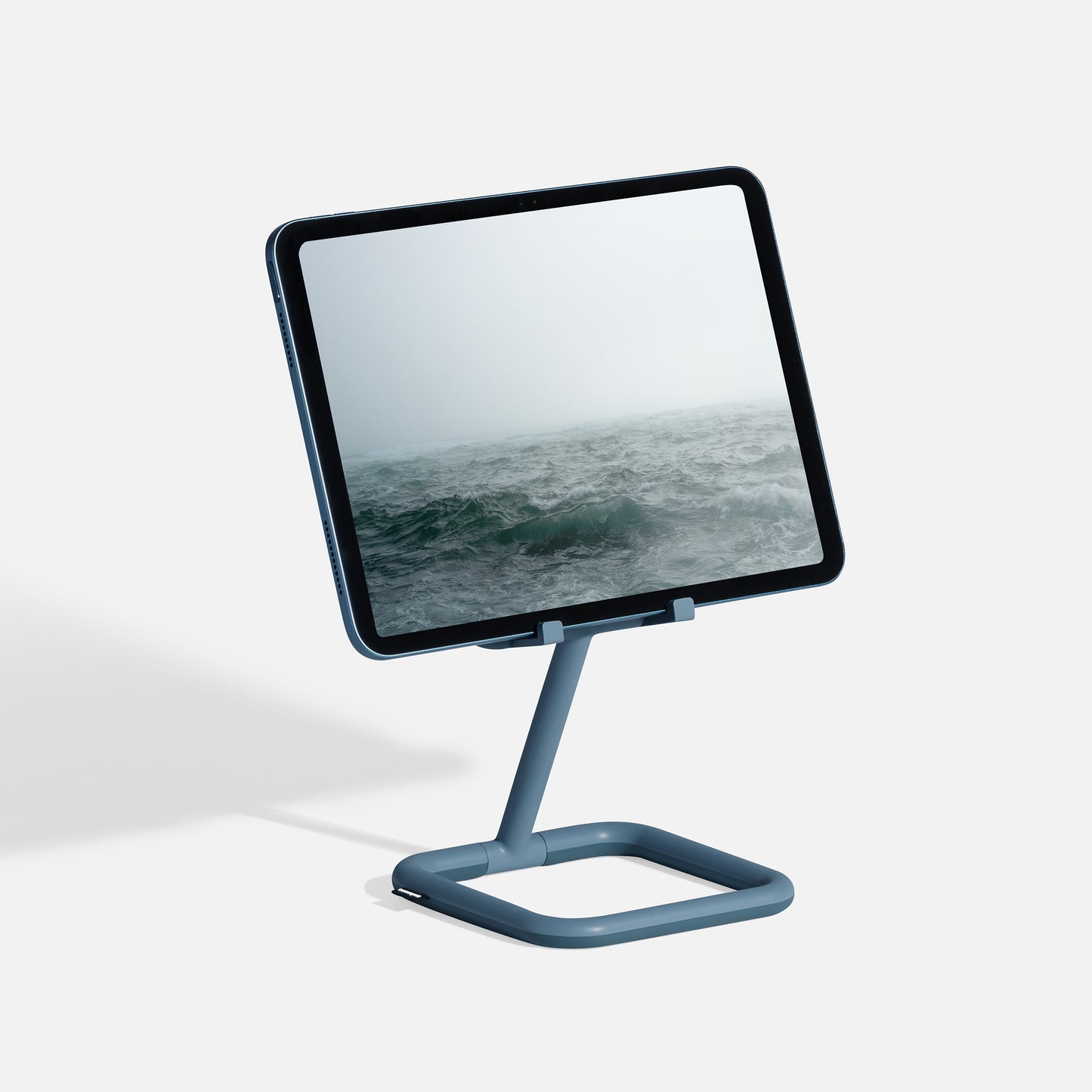 Adjustable tablet stand in blue - Bouncepad Go